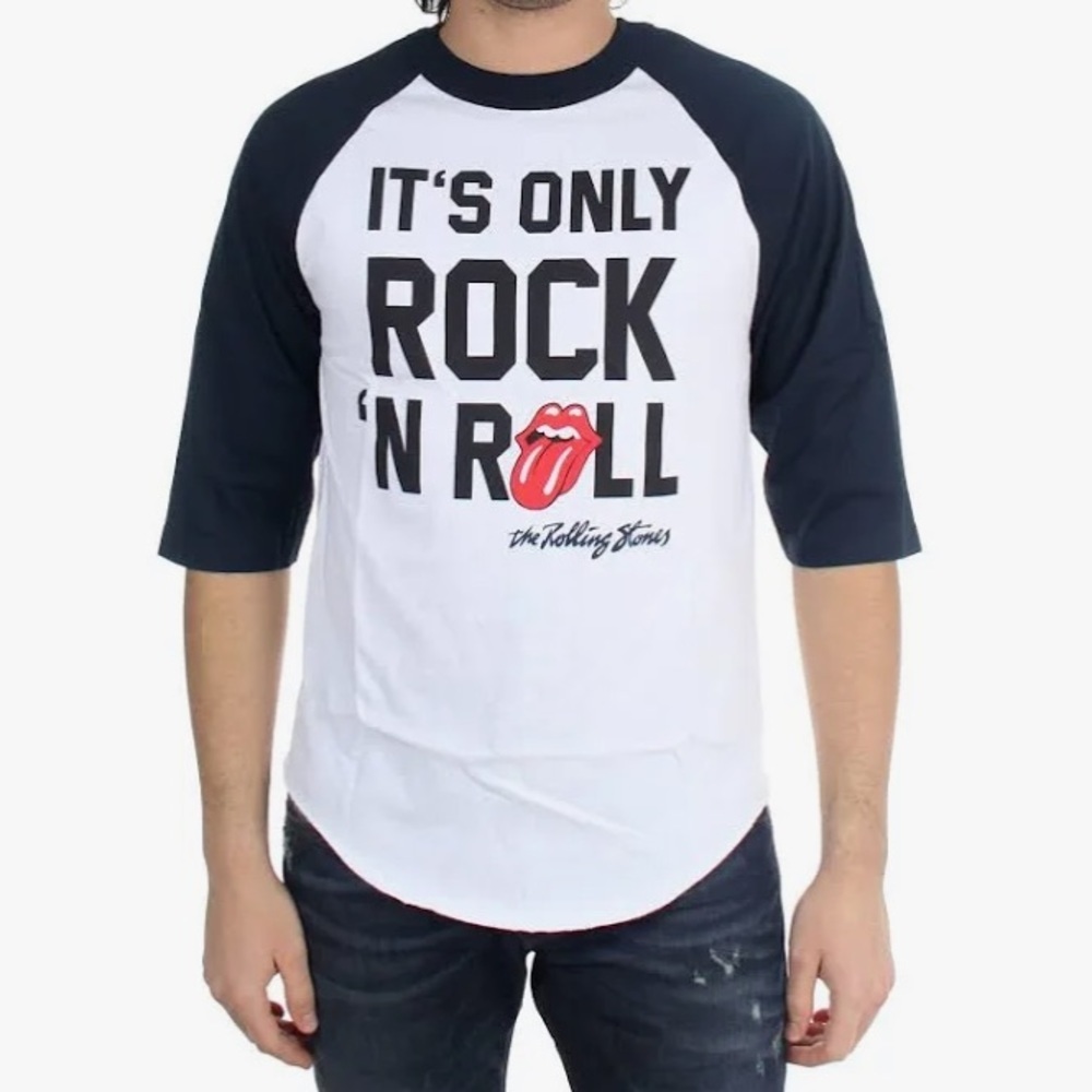 The Rolling Stones | Men’s It’s Only Rock N Roll Raglan Tee Size Medium